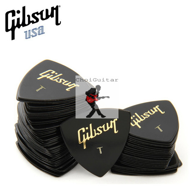USA 6 Gibson 351 Style 0.5mm - Thin - Phím, pick, móng gảy chuyên cho đàn Guitar