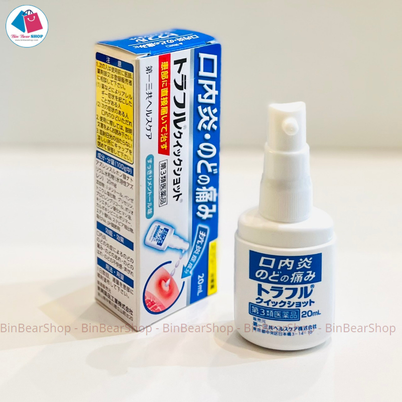 Xịt nhiệt miệng Traful Nhật Bản 20ml