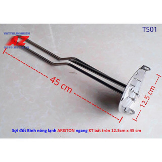 Ruột đốt bát tròn 12.5 cm x 45 cm thay thế cho Bình Nóng Lạnh ARISTON 20L-30L-50L ruột ngang