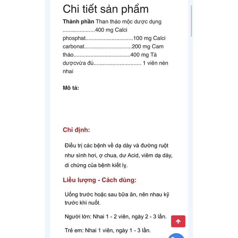 Hỗ Trợ Tiêu Hoá. Viên Than Hoạt. Carbogast