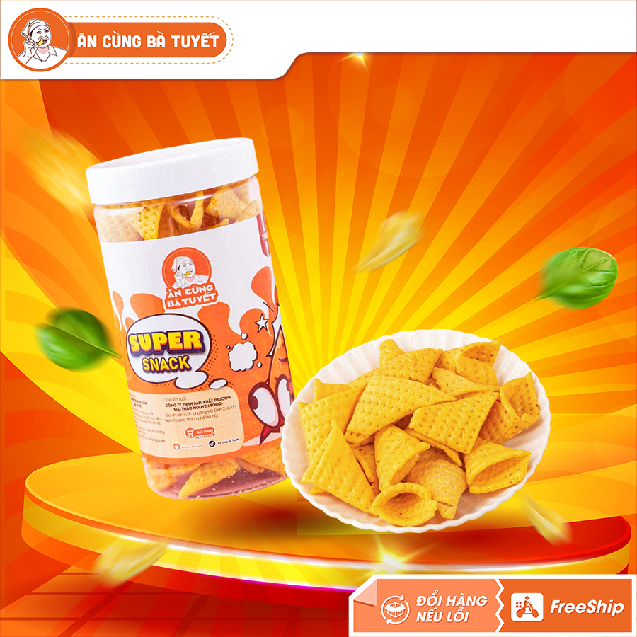 Snack nón tam giác 200g Ăn cùng Bà Tuyết siêu Ngon
