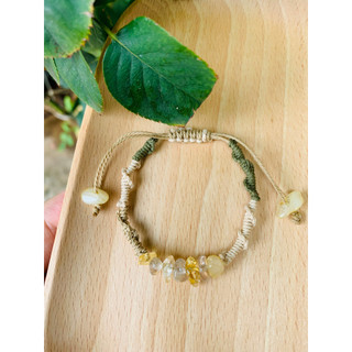 Vòng tay handmade đá năng lượng mix đá tuỳ chọn