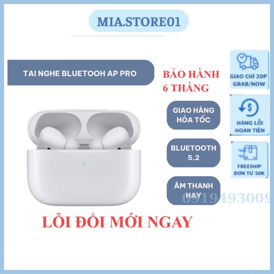 Tai nghe bluetooth AIP2, AIP3, AIP PRO tai nghe không dây định vị, lọc âm, giảm tiếng ồn, pin 4-6 BH 6TH MIA STORE 01