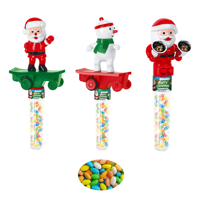 Kẹo Đồ Chơi Ông Già Noel lắc chuông Giáng Sinh Juqi