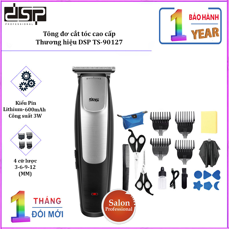 Tông đơ cắt tóc DSP TS-90127,nhỏ gọn, chuyên nghiệp, 3W, Lithium-ion, Beard Trimmer for Men Hair Trimmer Electric Shaver