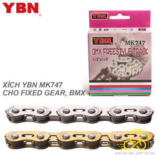 Xích sên ybn mk747 - xích sên 1 tầng cho xe đạp fixed gear / bmx