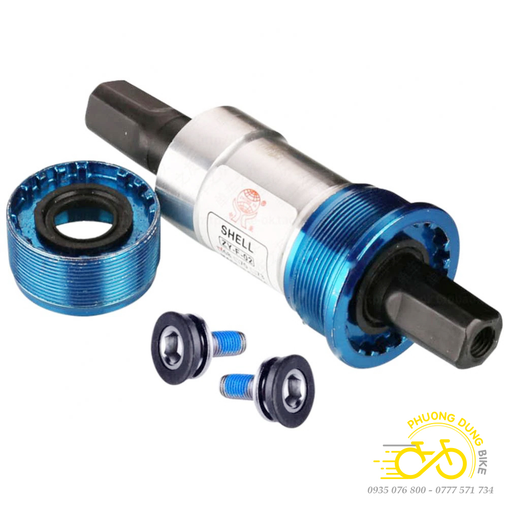 Trục giữa cốt vuông bạc đạn xe đạp ZHONGYA - Nhiều Cỡ