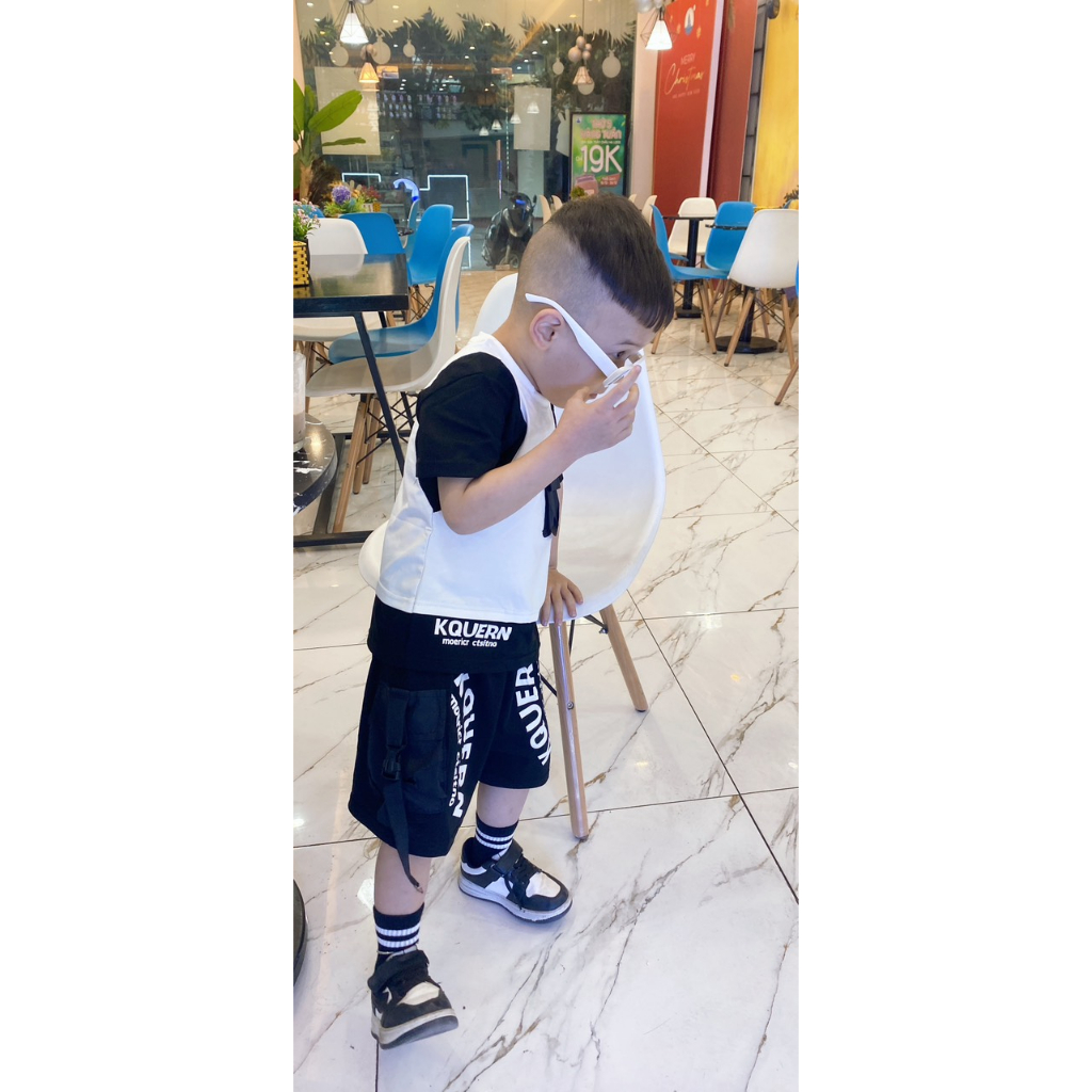 Đồ Bộ Bé Trai Quảng Châu Cao Cấp BABYKIDS BB24 Vải Cotton Xịn , Bộ Cộc Tay Cho Bé Mặc Nhà Đi Chơi