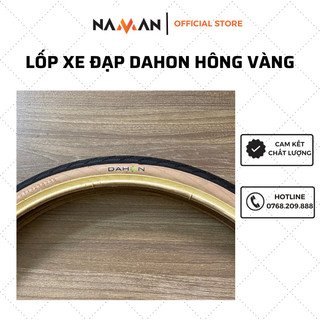 Lốp xe đạp, vỏ xe đạp dahon hông vàng 406 20x1.75 kèm săm , phụ kiện vỏ xe
