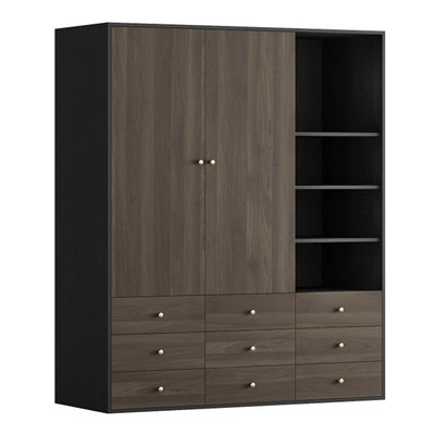 ROBECCA, Tủ quần áo , tủ lưu trữ WAR_084, 150x59x180cm, tủ đựng quần áo Scandi Home