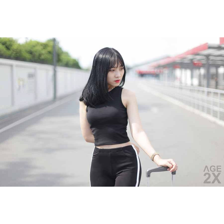 Áo Croptop 3 Lỗ HỒNG NUDE AGE2X Hàng VNXK Chất Lượng Cao - Không Độc Hại - Không Ra Màu - Không Mất Phom Khi Giặt