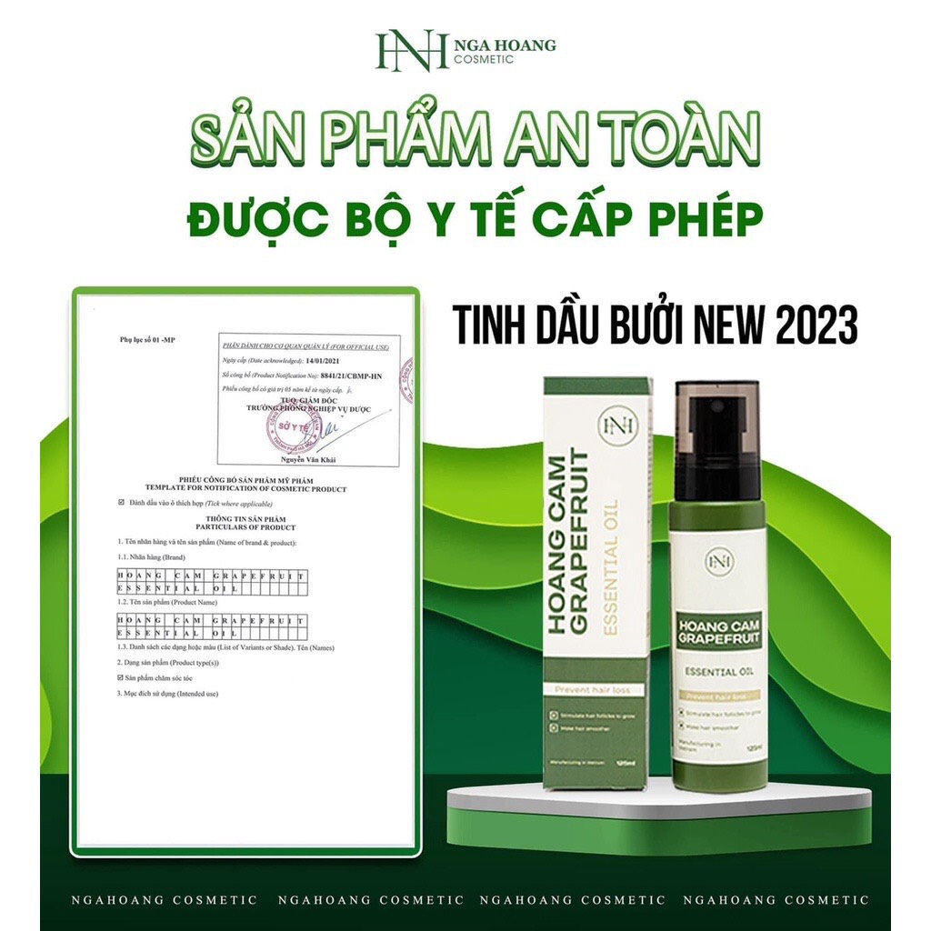 Tinh dầu bưởi Nga Hoàng chính hãng- Tinh dầu bưởi Hoàng Cầm 125ml mới nhất 2023