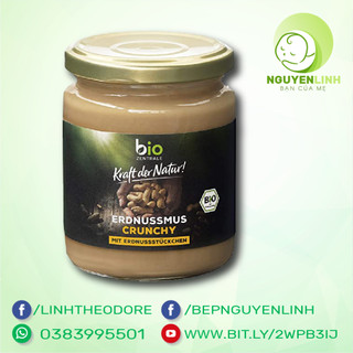 Bơ lạc hữu cơ Bio Zentrale hàng Đức hũ thủy tinh 250g