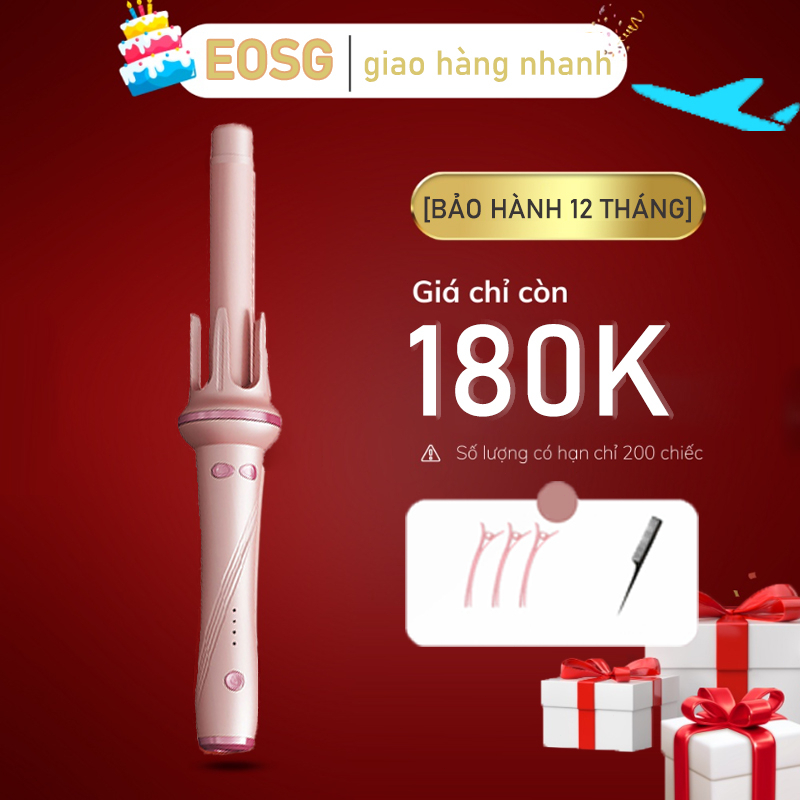【BẢO HÀNH 12 THÁNG】Máy uốn tóc tự động đường kính 28mm chất liệu gốm sứ, khuếch tán ion âm giúp bảo vệ tóc