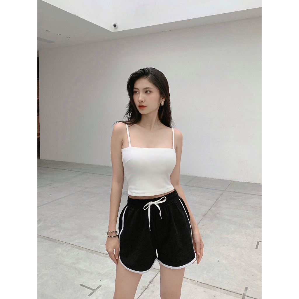 Áo hai dây thun nữ cao cấp Susana vải cotton 100% co dãn tốt