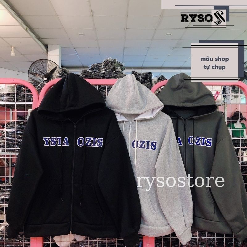 Áo khoác hoodie khoá kéo zip nỉ bông form rộng áo cặp nam nữ unisex dày dặn cao cấp/annhien1111