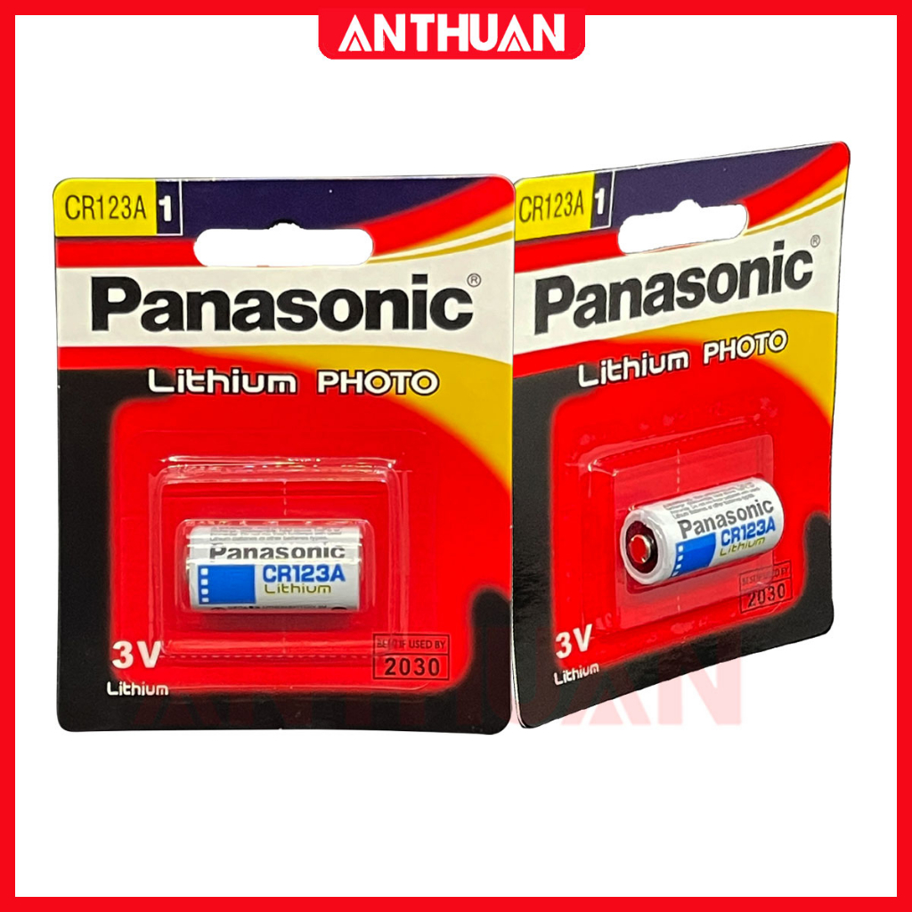 Pin CR123A Panasonic 3V Lithium vỉ 1 viên pin máy đo khoảng cách, chơi golf, máy ảnh và các thiết bị chuyên dụng chất lư