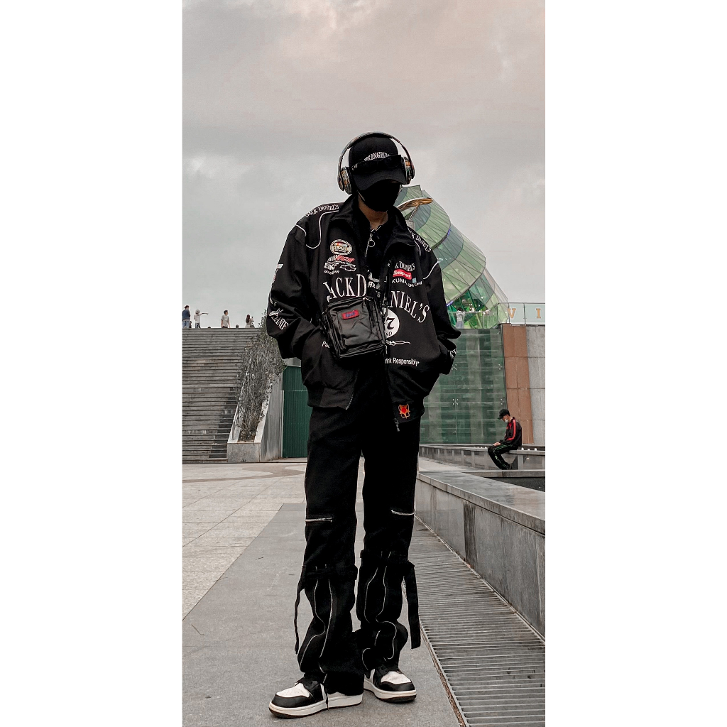 Áo Khoác JackDaniels Racing Jacket Tặng Sticker Cực Chất - Azura Store