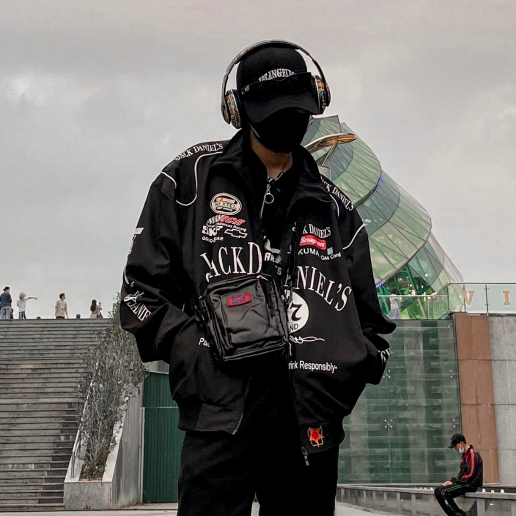 Áo Khoác JackDaniels Racing Jacket Tặng Sticker Cực Chất - Azura Store