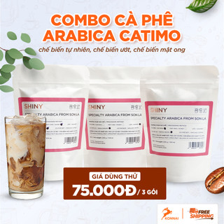  3 gói cà phê Arabica Catimo Sơn La chế biến đặc sản