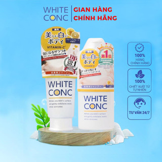 Combo Sữa tắm trắng da White Conc 360ml và Tẩy tế bào chết White Conc