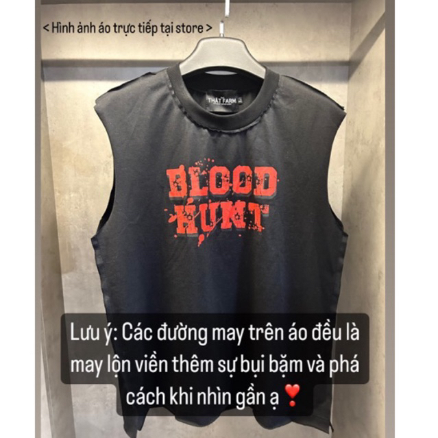 Áo 3 lỗ 𝐓𝐀𝐍𝐊 𝐁𝐋**𝐃 - 𝐇*𝐍𝐓