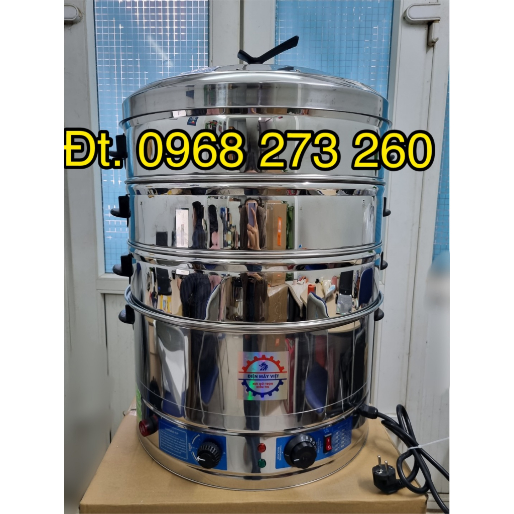 Nồi Chưng Yến Bằng Điện 3 Khay Hấp