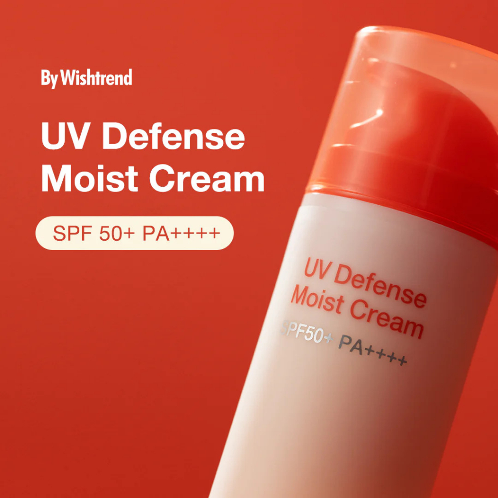 [MUA 1 TẶNG 1 MASK Derm All Matrix] Kem Chống Nắng By Wishtrend UV Defense Moist Cream SPF50+PA++++ 50g