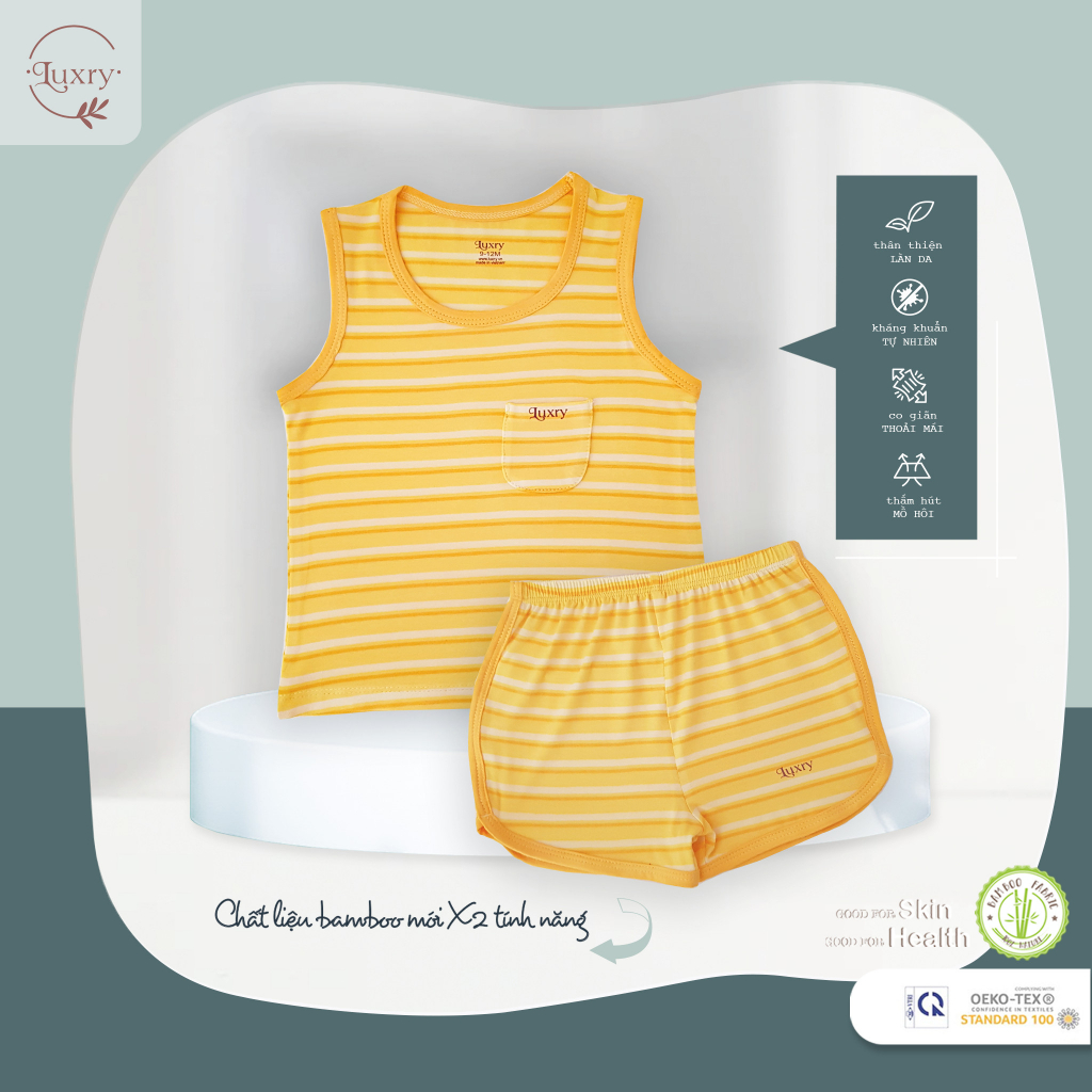 Bộ ba lỗ trẻ em MỚI về của nhà Luxry siêu mềm mịn mát mẻ cho mùa hè này
