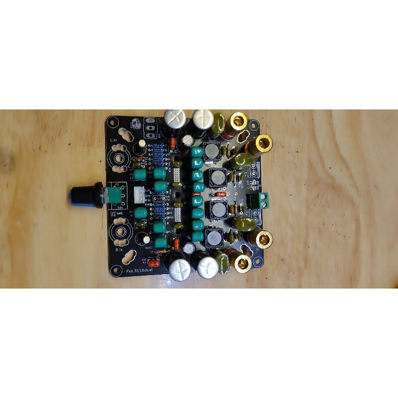 Bo công suất Tpa3116D2 chạy hai chip 120w x 2, bản sử dụng linh kiện xịn cho chất âm mượt mà