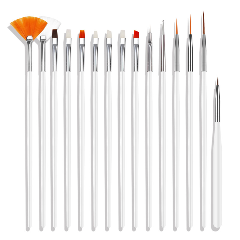 Bộ Cọ 15 Chiếc Trang Trí Móng Tay Chuyên Nghiệp - Set Cọ 15 Chiếc Chuyên Dụng Ngành Nail