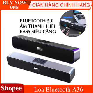 Loa Bluetooth A36, loa không dây âm thanh vòm 6D kết nối Bluetooth 5.0 hỗ trợ cổng kết nối USB , AUX , thẻ nhớ