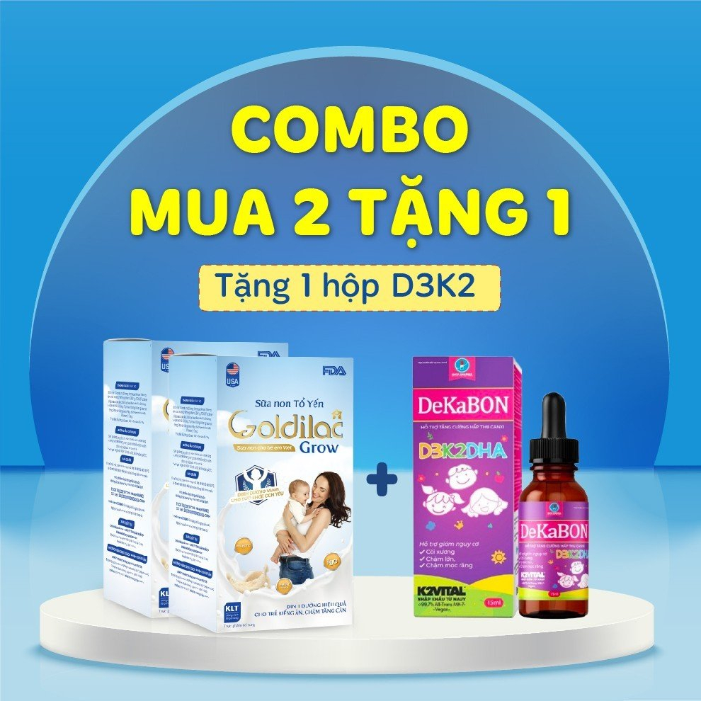 COMBO 2 HỘP Sữa Non Tổ Yến Goldilac Grow 392G - Giúp Tăng Đề Kháng, Tăng Cân, Bé Ăn Ngon Ngủ Ngon, Phát Triển Chiều Cao