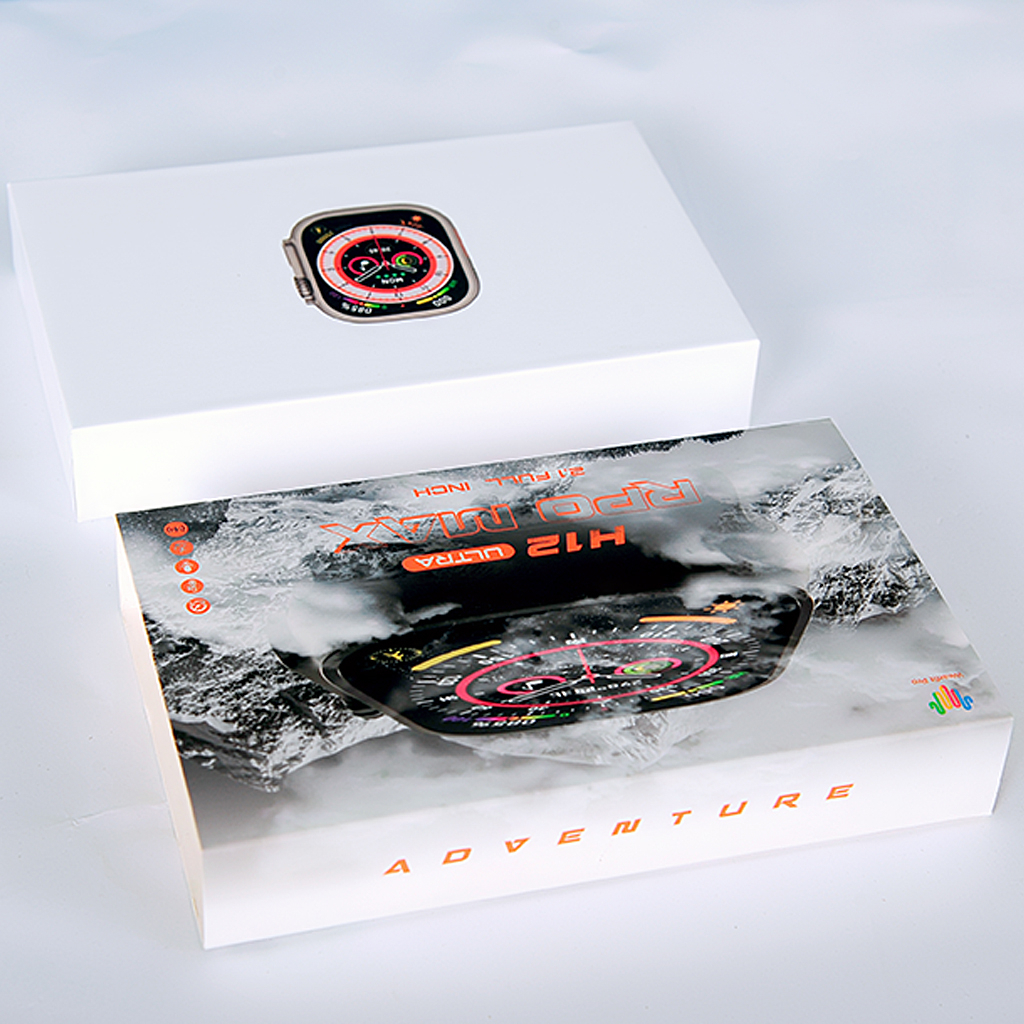 🌟Đồng Hồ Thông Minh H12 Ultra Max 🌟| Màn Hình 2.05 inch | Nhận Full Thông Báo | Giao Diện Menu Tổ Ong🌟