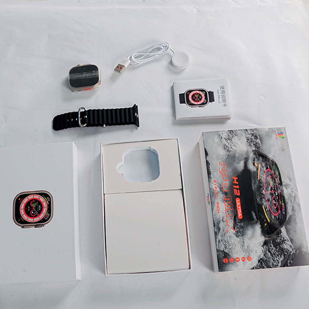 🌟Đồng Hồ Thông Minh H12 Ultra Max 🌟| Màn Hình 2.05 inch | Nhận Full Thông Báo | Giao Diện Menu Tổ Ong🌟