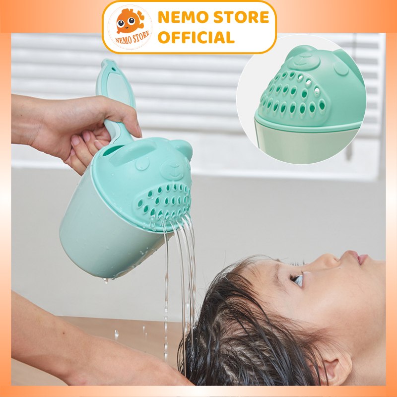 Ca múc nước, ca tắm vòi sen gội đầu đa năng cho bé sơ sinh, cốc  tưới cây dùng trong nhà tắm