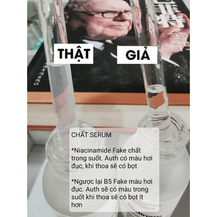 The Ordinary Niacinamide 10% Zinc 1% trắng da giảm mụn thâm Phân loại Chai 30ml