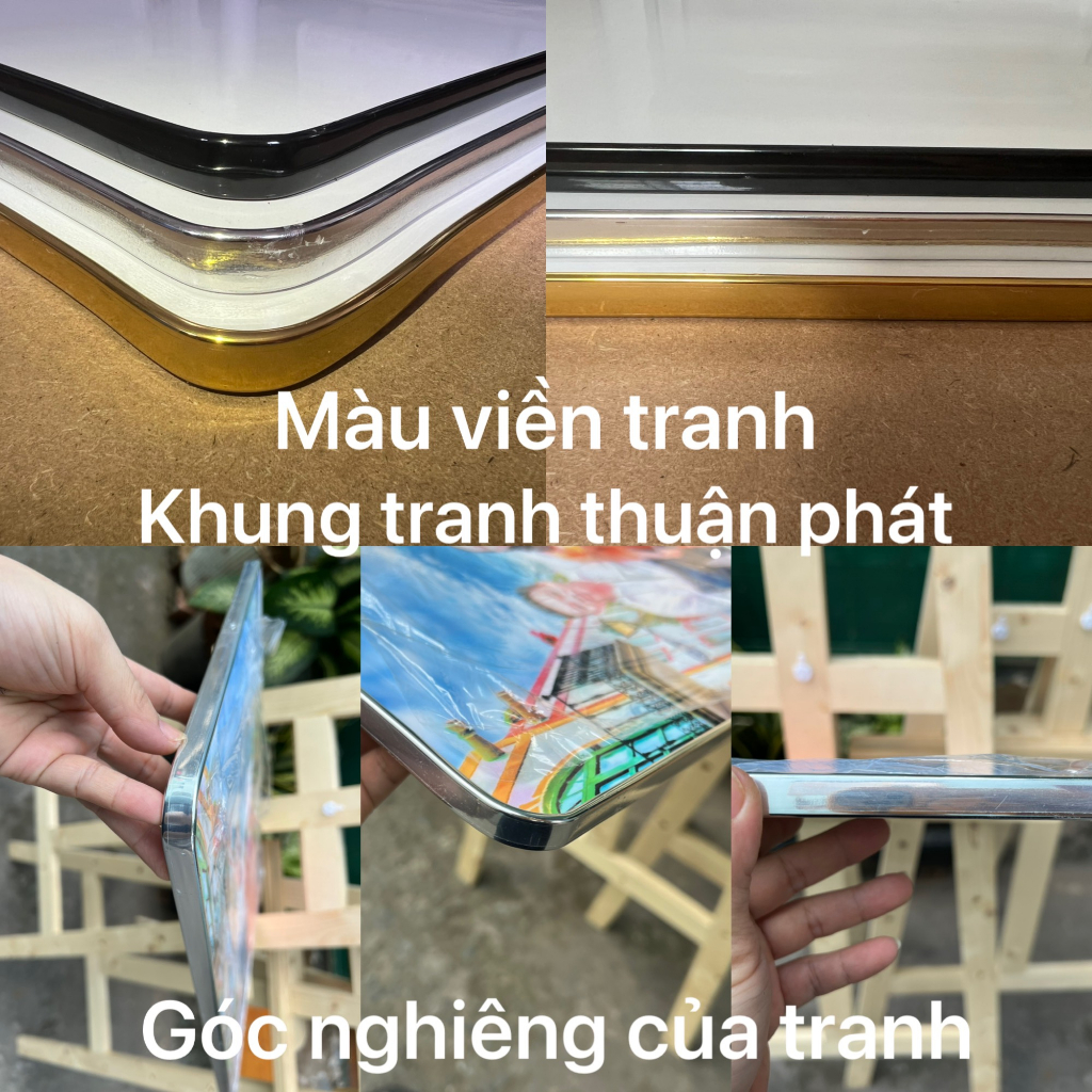 Tranh treo tường Lá Bồ Đề  thuận phát - Tranh trang trí tráng gương 11110423