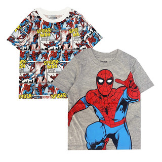 Áo thun cotton cộc tay Spiderman hè bé trai