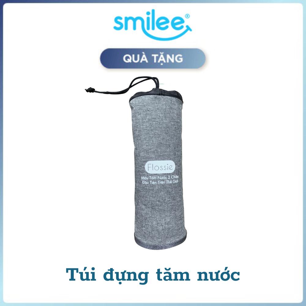 [HÀNG TẶNG - Gift] Túi đựng tăm nước Flossie, túi vải dày dặn tặng kèm khi mua tăm nước