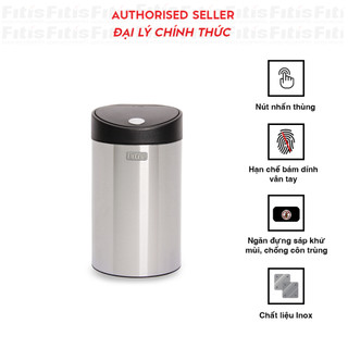 Thùng rác fitis nhấn tròn rts1-901 - 12l