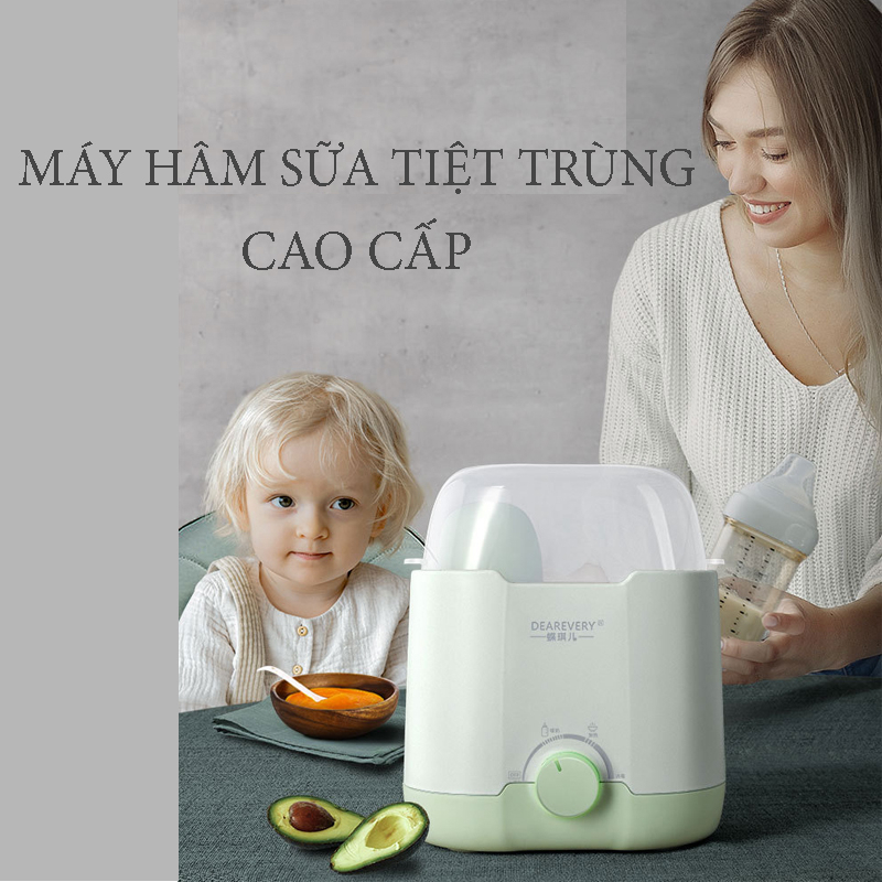 Máy hâm sữa đôi, Máy hâm sữa tiệt trùng - Dùng được tất cả các loại bình, Tiệt Trùng, Ủ Cháo Hàng Xuất khẩu, Máy hâm sữa