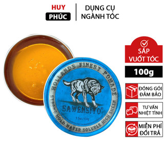 Sáp vuốt tóc nam Sawensito xanh vàng chó sói 100g, sáp Sawensito vuốt tóc nam khô tạo kiểu tóc nữ S38