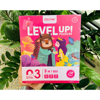 Ghép hình level up - Cấp độ 3 - cho bé 2,5+ chính hãng Mideer