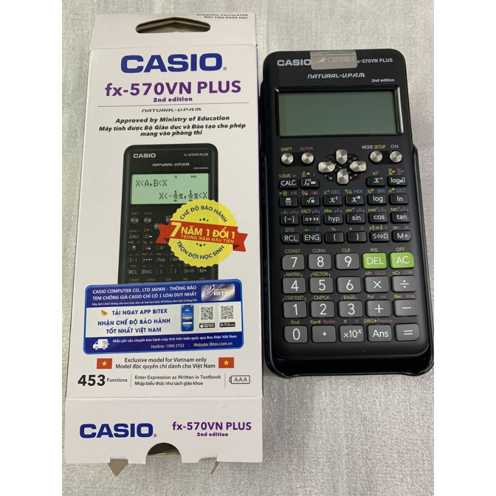 Máy tính Casio FX 570vnx , Độ Chính Xác Cao , Giá Rẻ