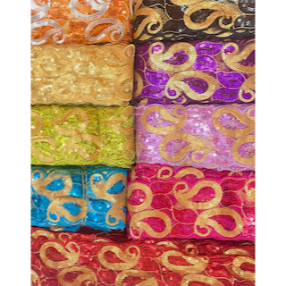 {Salam} Viền ren kim sa - 7cm