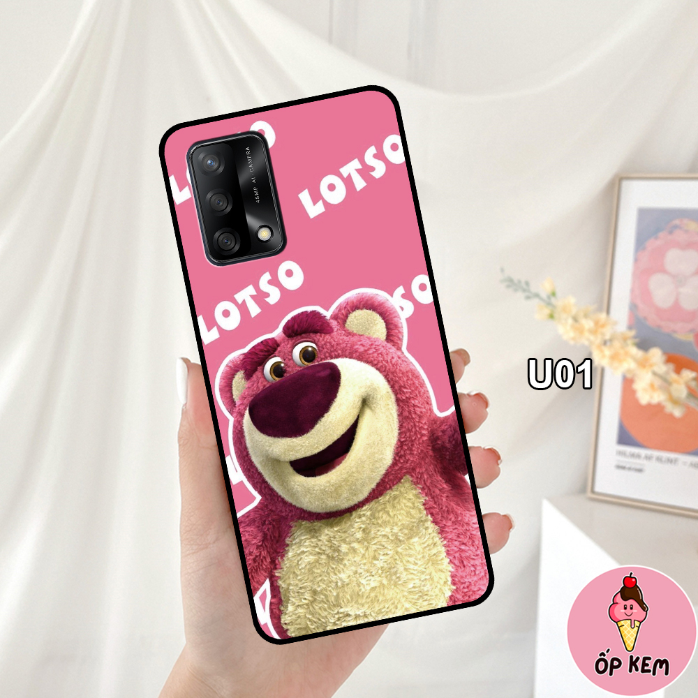 Ốp Oppo A54 - A74 - A74 5G In Hình Gấu Dâu Lotso Cực Trend