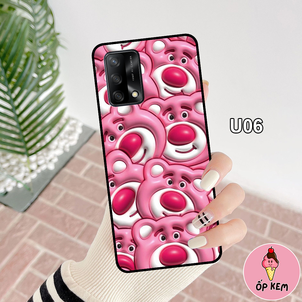 Ốp Oppo A54 - A74 - A74 5G In Hình Gấu Dâu Lotso Cực Trend