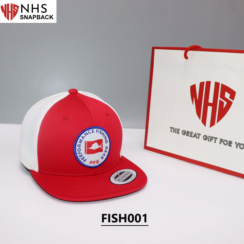 Nón NHS Snapback đẹp Fish001 siêu phẩm đi câu.