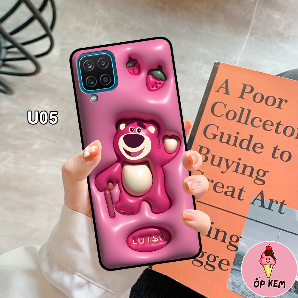 Ốp SamSung A12 - M12 - A22 4G - A22 5G In Hình Gấu Dâu Lotso Cực Trend